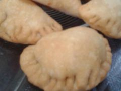 Pastel frito de Carne, Milho e Queijo